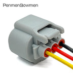 1 Set 3 Pin Car Vehicle Speed Sensor Meter Electrical Cable Connectors Female Wire Harness Plug