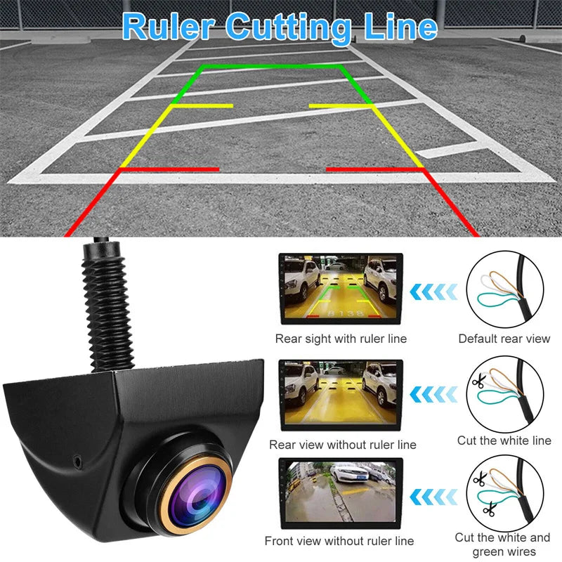 AHD 1920x1080P Car Rear View Camera 170° Fisheye Golden Lens Full HD Night Vision Vehicle Reversing Front Cameras