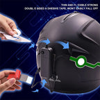 4 Flashing Motorcycle Bike Helmet LED Cold Light Strip EL Sticker Waterproof Warning Lights Motorcycle Night Riding Accessories