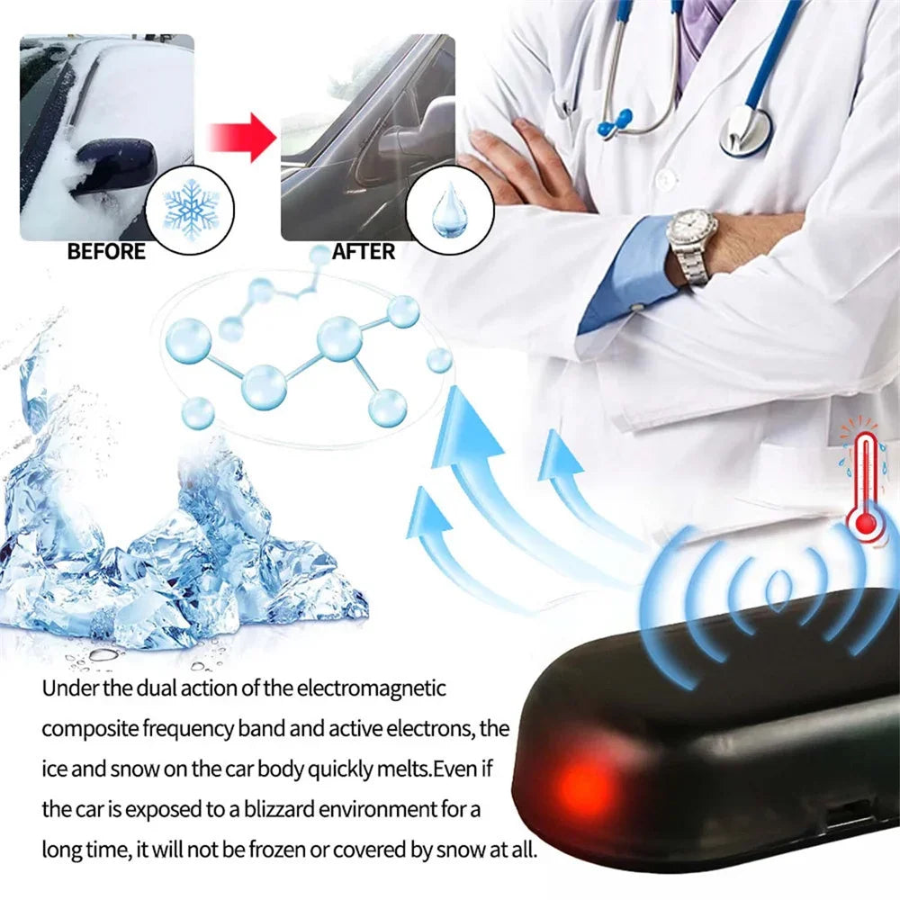 Car Antifreeze Instrument 10/1Pcs Electromagnetic Molecular Windshield Snow Removal Window Glass Microwave Deicing Instrument