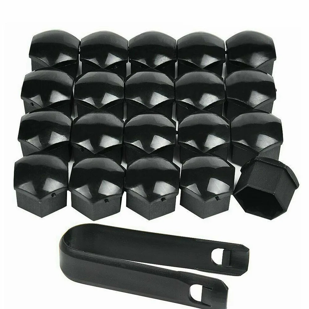 20x22mm Black Wheel Nut Bolt Covers ABS Cap For Range Rover For Vauxhal Protective Bolt Rims Cap Bolt Car Accessories