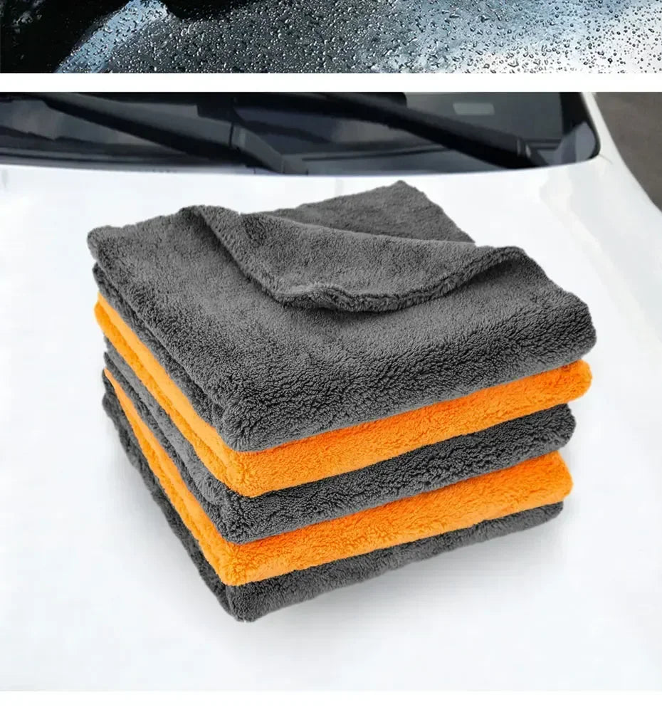 Premium Microfiber Towels Car Care Washing Thicken Towel Car Detailing Drying Cloth Cleaning Tool Auto Wash Accessories Amagi