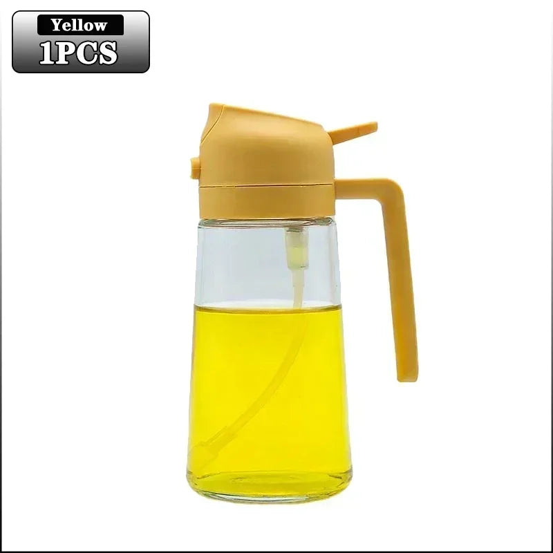 Glass Oil Spray Can Can Spray Dual-use Kitchen Utensils Glass Oil Bottle Press Type Spray Kitchen Tools Outdoor Barbecue Amagi