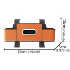 Universal Fit 4-in-1 Car Seat Organizer Tissue Holder Cup Slots Hooks Phone Holder Durable Multi-Functional Storage Box Vehicle