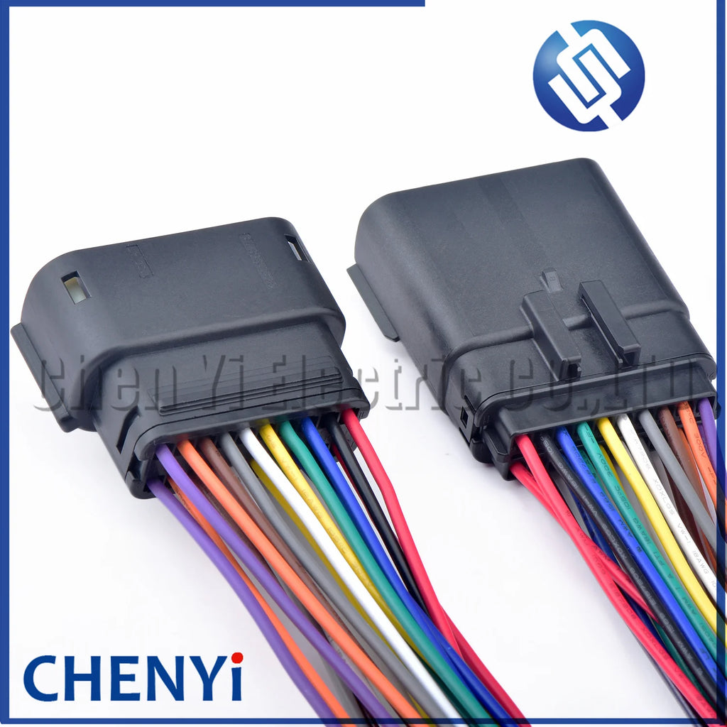 20 Pin Headlight Socket Lamp Light Connector Wire Harness plug 33482-2132 33472-2001 For Chevrolet Ford EDGE Fiesta Cadillac