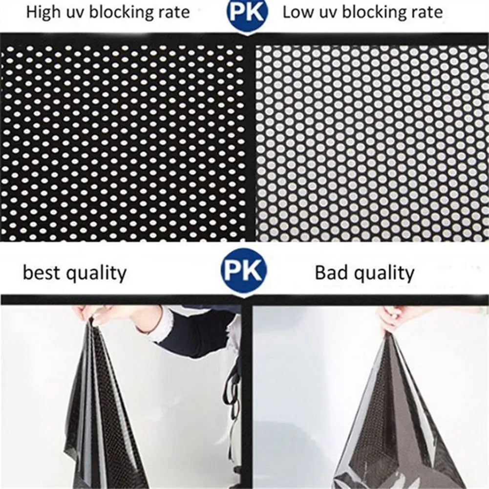 2 Pcs Sun Block Film Anti-UV Car Static Sunshade Stickers Window Glass Sunscreen Curtain Insulation Car Sunroof Solar Film Shade