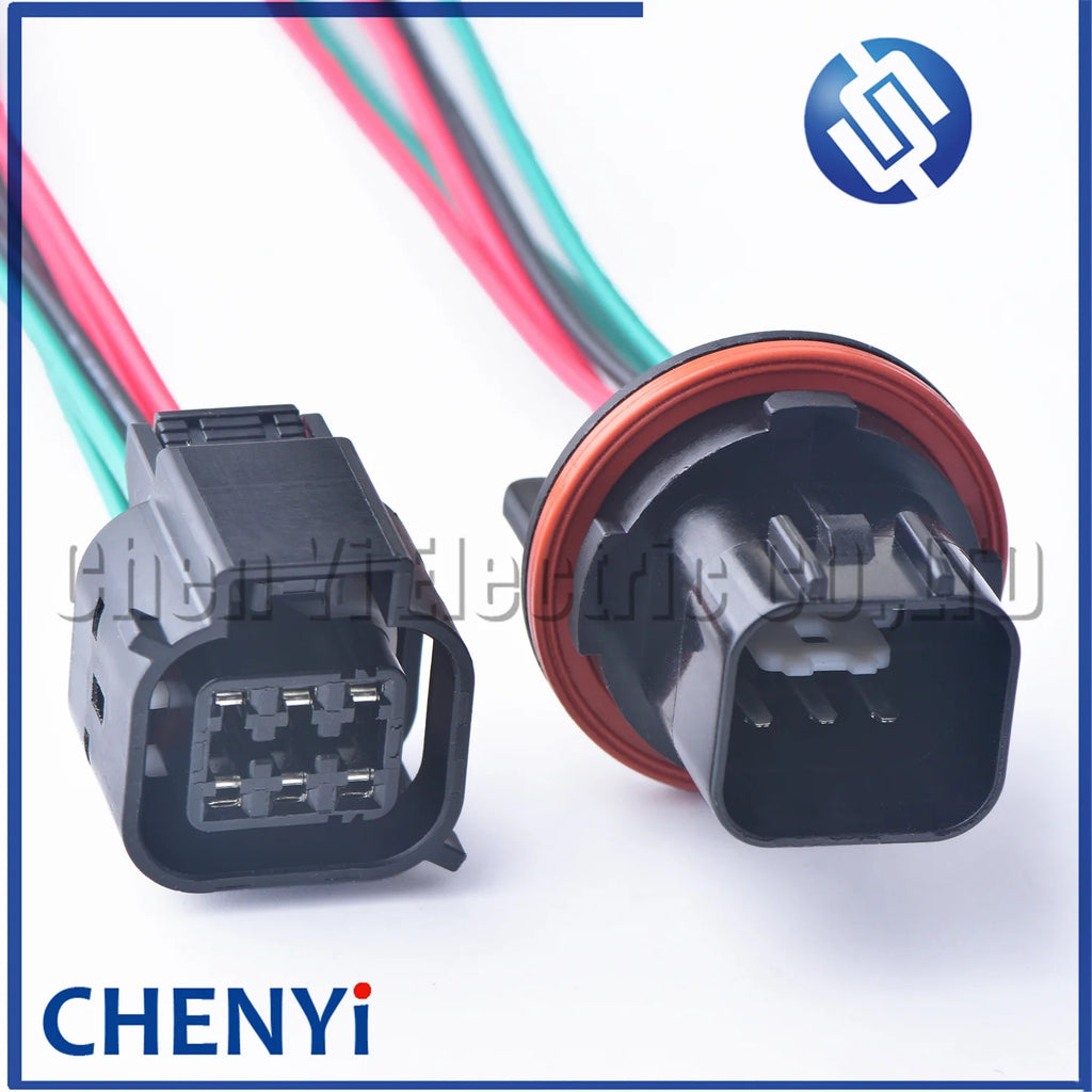 6 Pin Automotive Waterproof connector male female Headlight drive Wiring Harness plug For Hyundai Freddy ix25 ix35 Rena Santa Fe