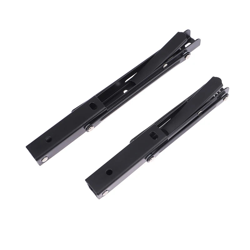 1Pcs Campervan Folding Bracket Table Shelf Motorhome Caravan Black Finish Stainless Steel Mini Folding Table Car Accessories