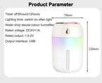 USB Humidifier Atomizer Aroma Oil Diffuser Mute 220 Ml Air Humidifier with Night Lamp for Car Bedroom Cool Mist Sprayer Amagi