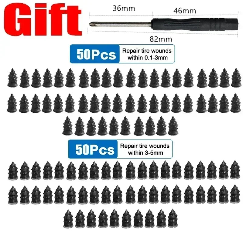 10-500Pcs Premium Tire Repair Nails Quick Puncture Fix Car Motorcycle Anti-Leak Tubeless Tire Emergency Repair Motorcycle Amagi