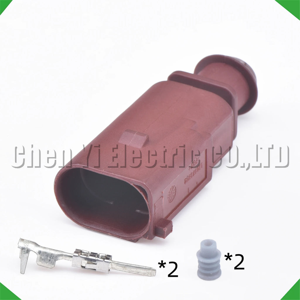 2 Pin Auto Connector Electric hand brake wheel cylinder motor temperature sensor plug 1...