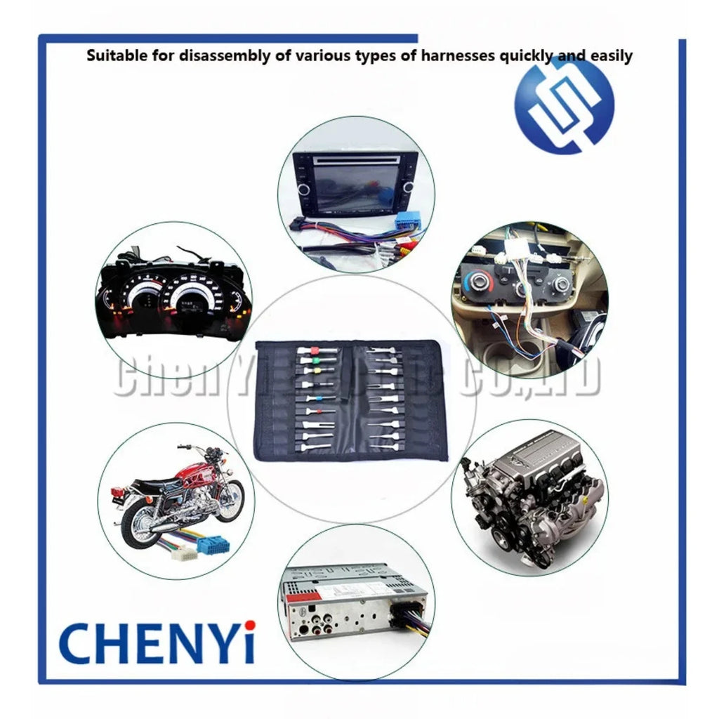 18pcs Car plug terminal removal tool set terminal Pin retractor pick needle harness terminal Needle ejector Needle retractor