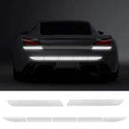 7Pcs Car Reflective Warn Strip Tape Bumper Safety Stickers Car Safety Mark Reflective Strip Car Trim Accessories