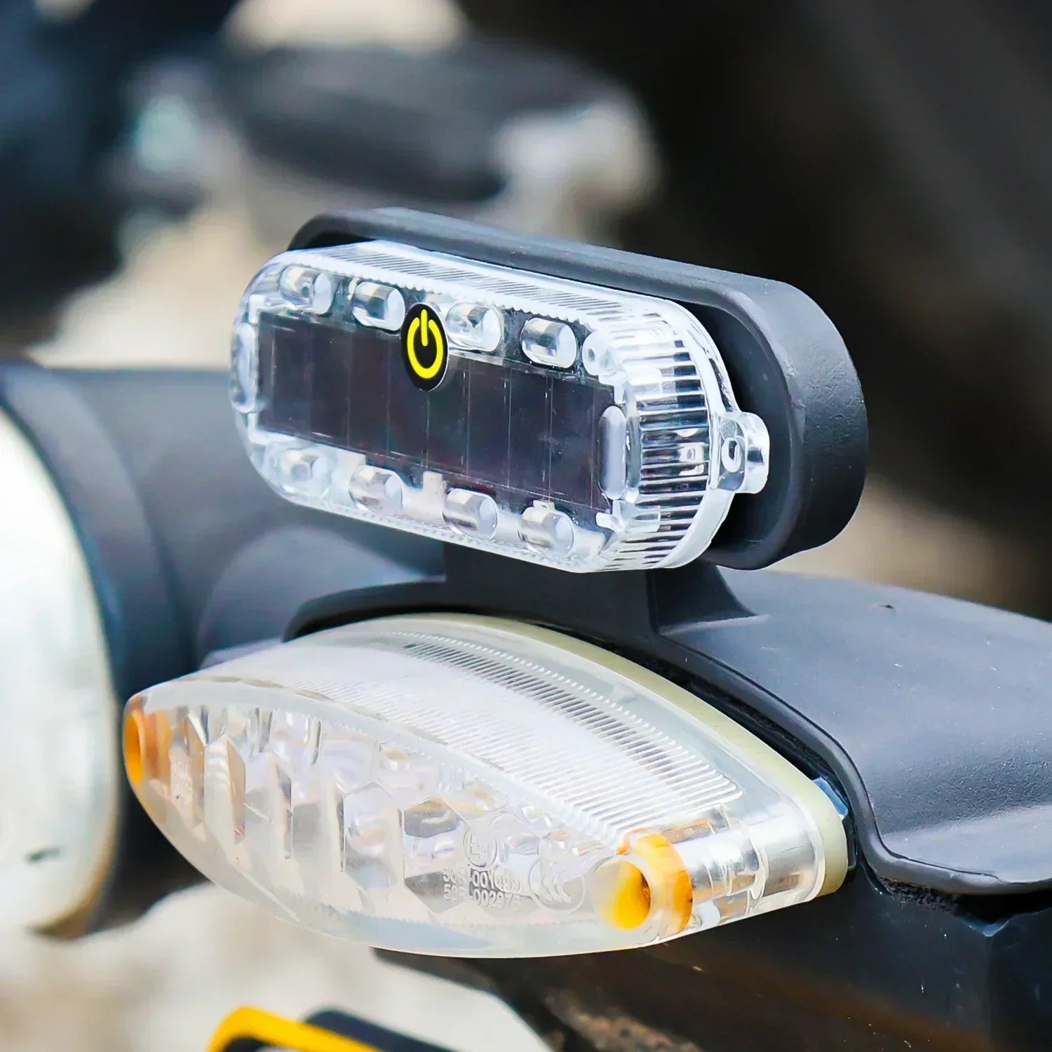 HL Motorcycle Car Light Solar Powered Simulated Dummy Alarm Wireless Warning Anti-Theft Caution Lamp LED Light Flashing Mode
