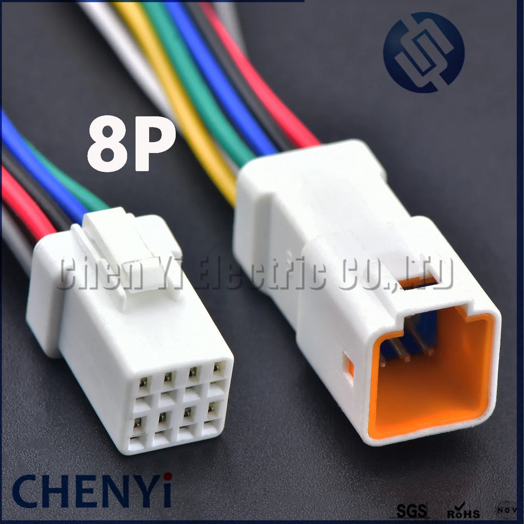 8 Pin Auto Waterproof Electronic Connector Wire Harness Butt Plug 08R-JWPF-VSLE-S 08T-JWPF-VSLE-S JWPF-VSLE-D