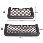 Universal Car Organizer Mesh Storage Bag Auto Paste Net Pocket Card Phone Holder Storage and Organization Car Accessories Amagi