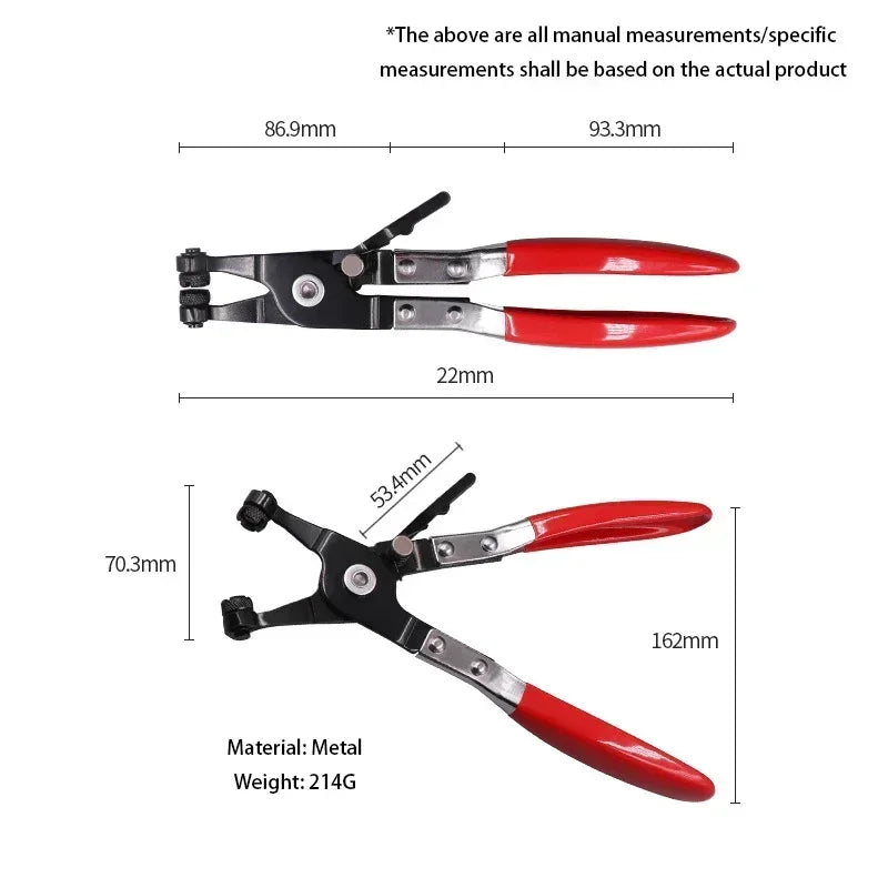 Car Flat and Angled Flat Band Hose Clamp Pliers Coolant ClipsWorks on All Flat Band Style Clamps of Removal Installation Amagi