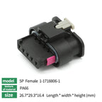 5/10/100 Sets 2P/3P/4P/5P/6P1-1718645-1 1-1670916-1TE type wiring harness connector reversing radar plug waterproof connector
