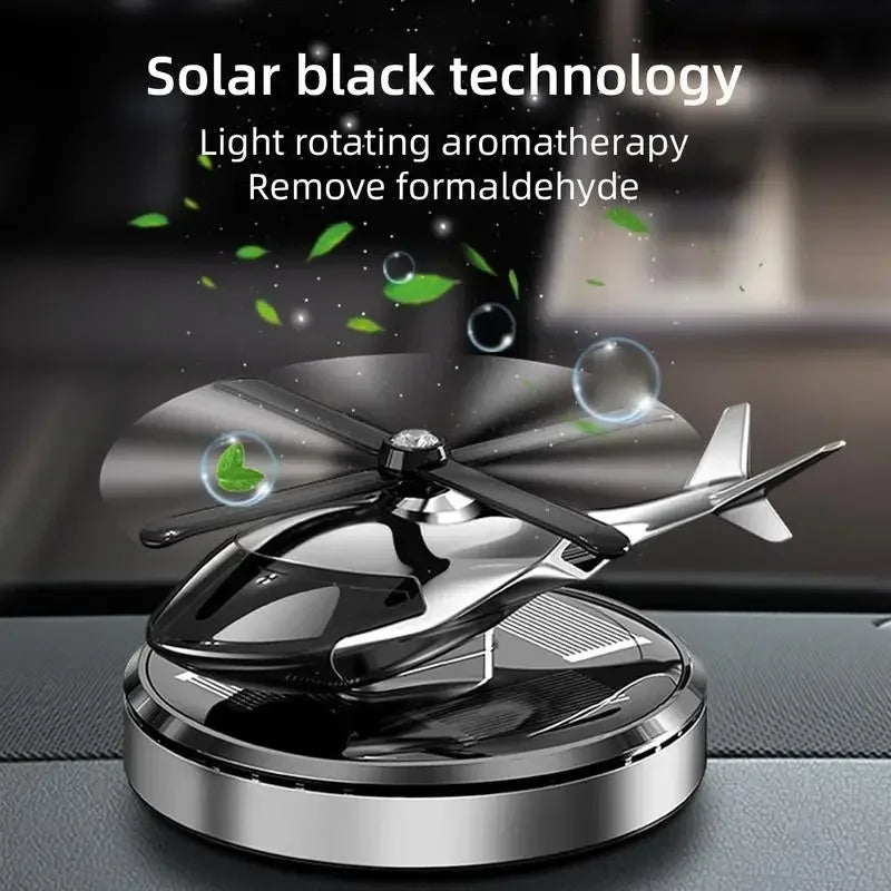 Solar Helicopter Car Air Freshener Fragrance Supplies Interior Accessories Novelty Propeller Flavoring Perfume Diffuser Amagi
