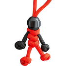 Handmade Building Block Keychain Biker Helmet Pendant Bag Rope Braided Paracord Backpack Doll Hanging Buddy Pendan Amagi
