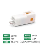 5/10/100 Sets Automotive Connectors JST02R-JWPF-VSLE 2/3/4/6/8 Pin Waterproof Connectors Male and Female Butt Plugs