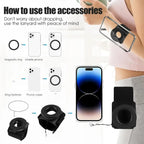 Strong Magnetic Suction Phone Holder with Wrist Strap Arm Mount for IPhone 12-16 Pro Max Samsung Mobile Bracket Amagi