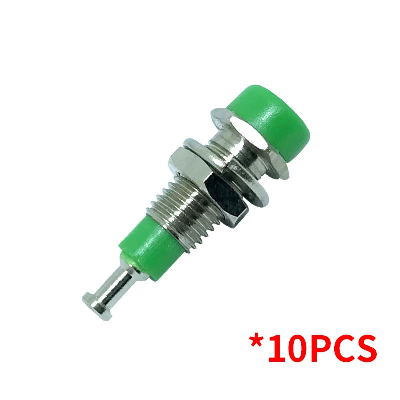 20/50/100PCS 2mm Banana Female Socket Jack with Insulated Copper Wiring Terminal—Ideal for Panel Testing and Speaker Connections