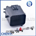 26 Pin 6B+20S male or female Automobile waterproof connector Car radar harness plug Socket 1897013-2 1897009-2 With pins