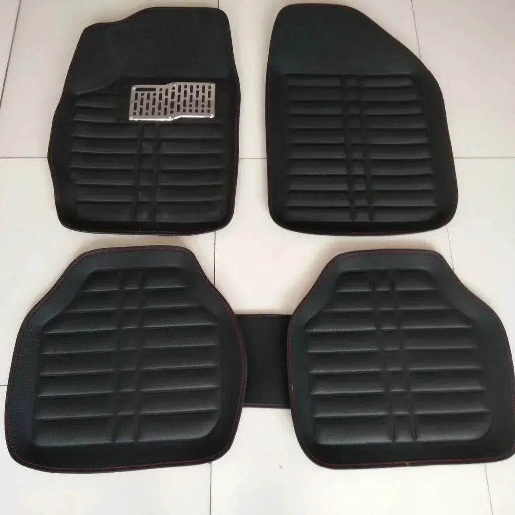 5pcs Premium Easy Clean Waterproof Auto Foot Pad Universal Waterproof PU Leather Durable Car Floor Mats Car Interior Amagi