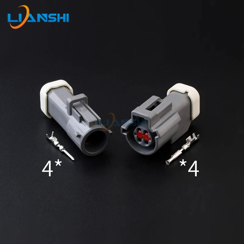Round car connector Car water temperature sensor plug 4p male/female connector with terminal DJ70410-1.5-11/21