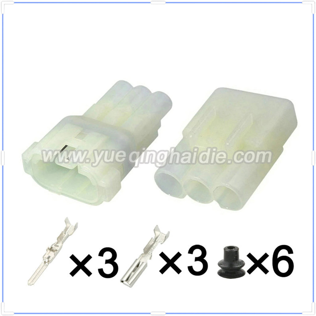 3 Pin Connector Waterproof Sumitomo 2.2mm Male Female Connector Auto Wire Harness Electrical Cable Plug 6187-3801 6180-3451