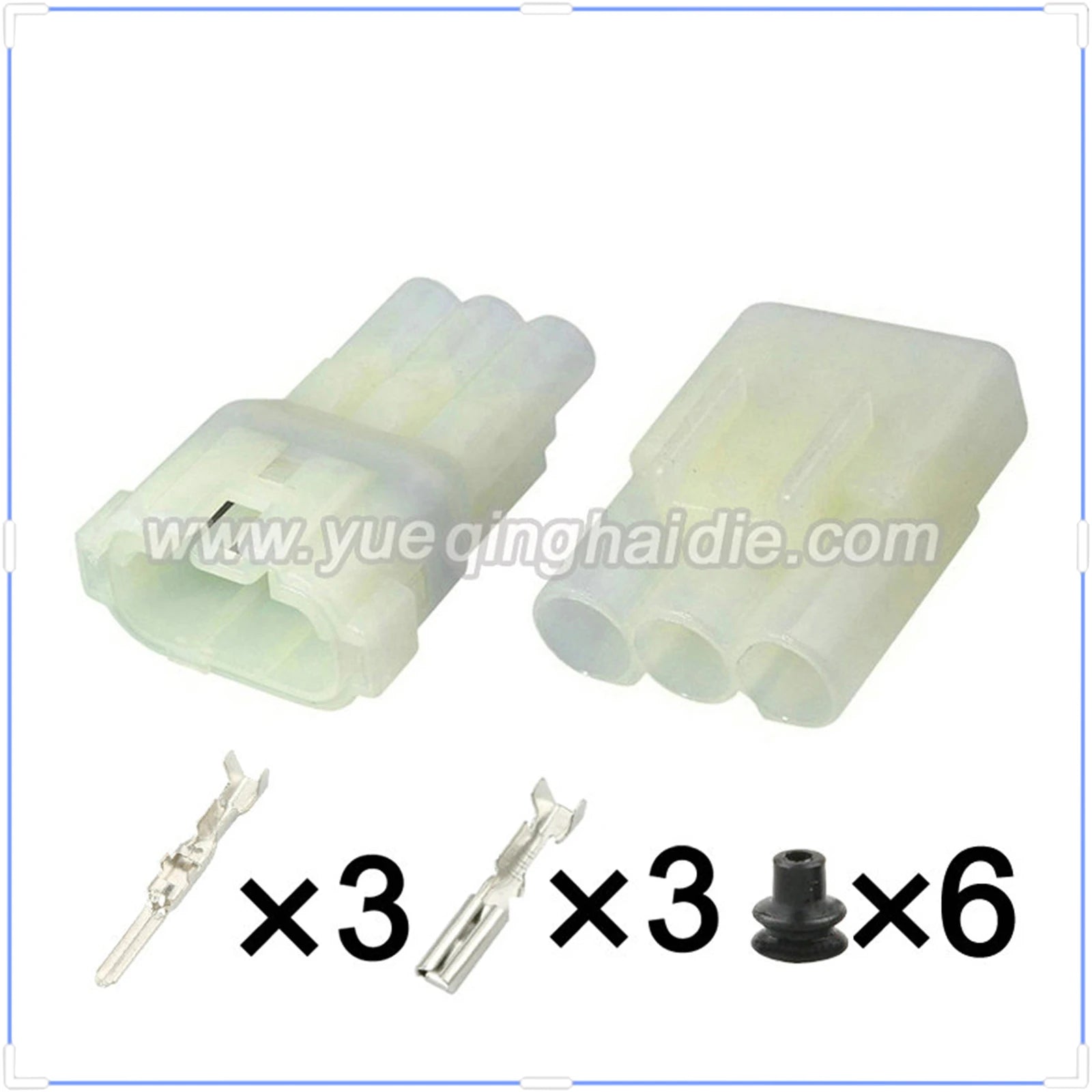 3 Pin Connector Waterproof Sumitomo 2.2mm Male Female Connector Auto Wire Harness Electrical Cable Plug 6187-3801 6180-3451