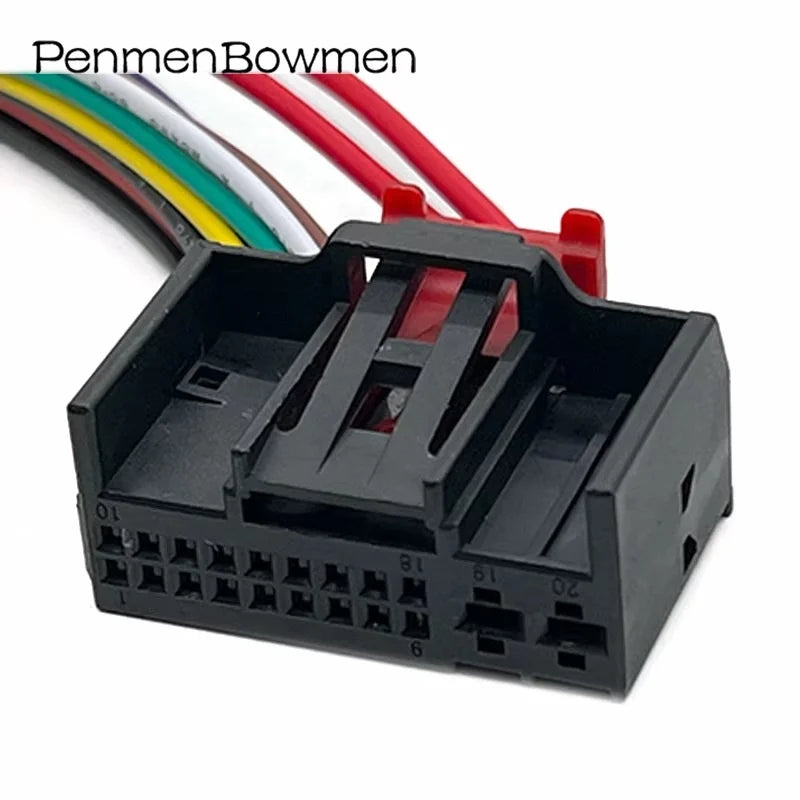 1 Set 20 Pin Auto 1K0971975 Air Conditioning Controller Electrical Cable Connectors Wire Harness Plug 1-1394805-1 1-1394803-1