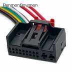 1 Set 20 Pin Auto 1K0971975 Air Conditioning Controller Electrical Cable Connectors Wire Harness Plug 1-1394805-1 1-1394803-1