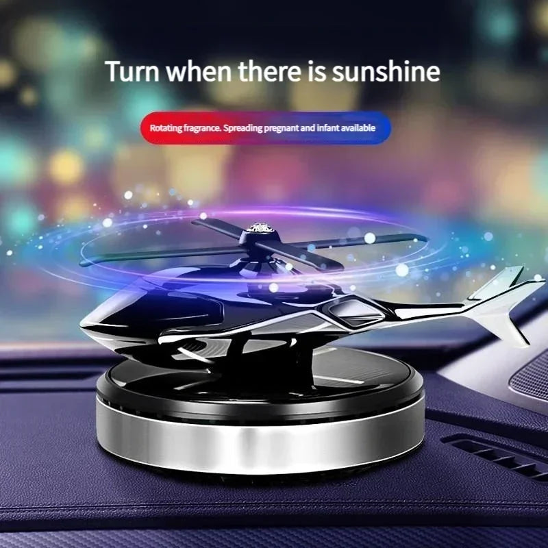 Solar Helicopter Car Air Freshener Fragrance Supplies Interior Accessories Novelty Propeller Flavoring Perfume Diffuser Amagi
