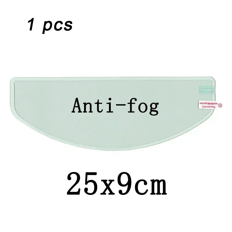 Crystal-Clear Helmet Anti-Fog Film–Nano Rain-Repellent Visor Shield for Day/Night Riding, Zero Distortion, Easy DIY Application