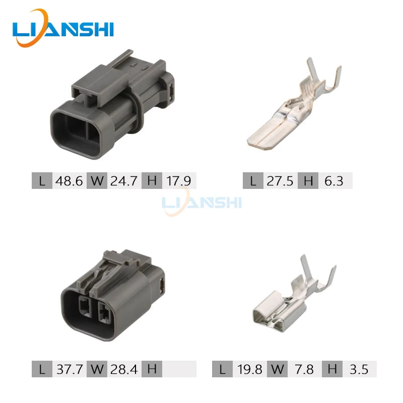 7223-6224-40 Suitable for excavator pressure switch generator male and female plug 4p connector with terminal