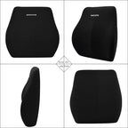 Car Lumbar Back Support Memory Foam Headrest Neck Lumbar Pillow Universal Soft Neck Pillows Seat Cushion Car Interior Accessorie