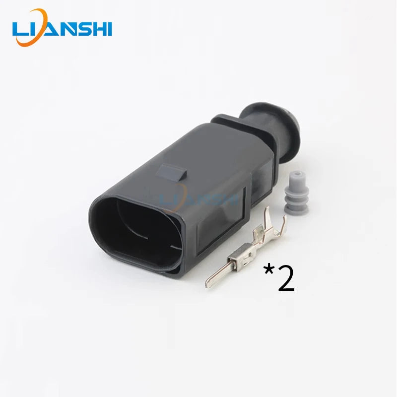 1J0973802 1J0973702 Automotive connector Air intake temperature Ambient temperature Outdoor sensor 2P plug with terminal