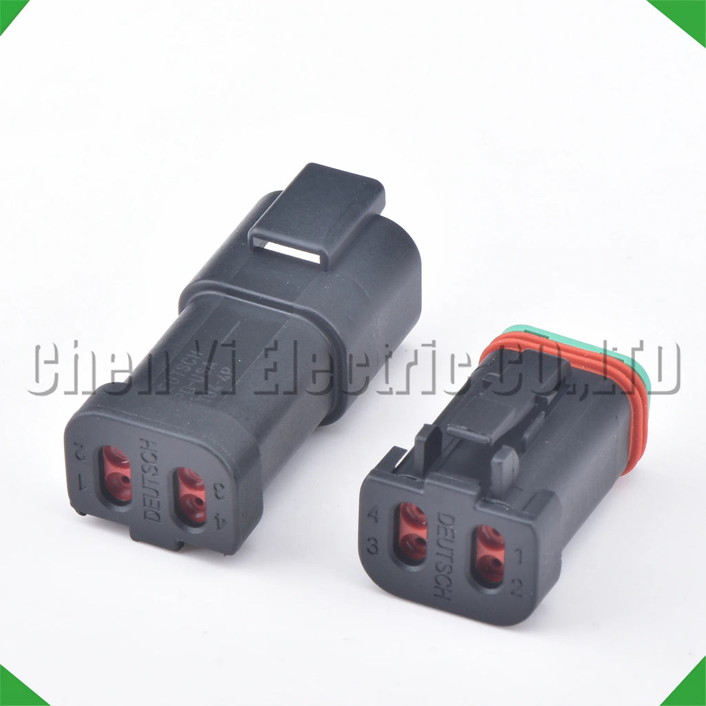 4-Pin Auto Connector Black Automotive Connectors harness Deutsch Engineering Vehicle