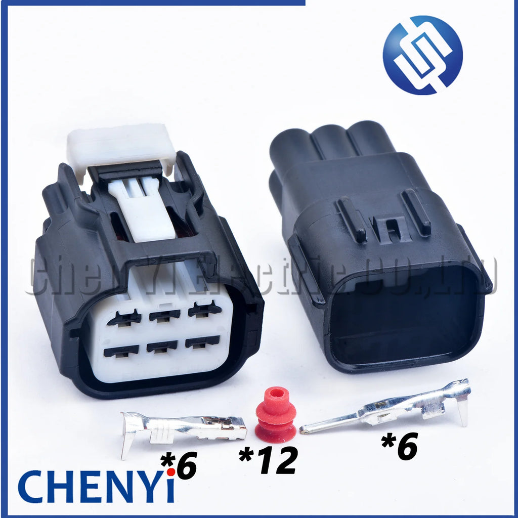 6 Pin Automobile waterproof connector Headlamp fog lamp plug 6189-7535 6189-7534 For Chevrolet Sail Chang'an Auchan CS55 CS75