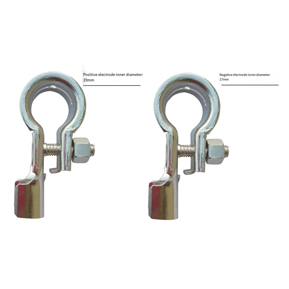 1 Pair Battery Terminals Connector Clamps Copper Battery Terminal Kit Brass Terminal Clamp Connector Negative Positive Auto Part