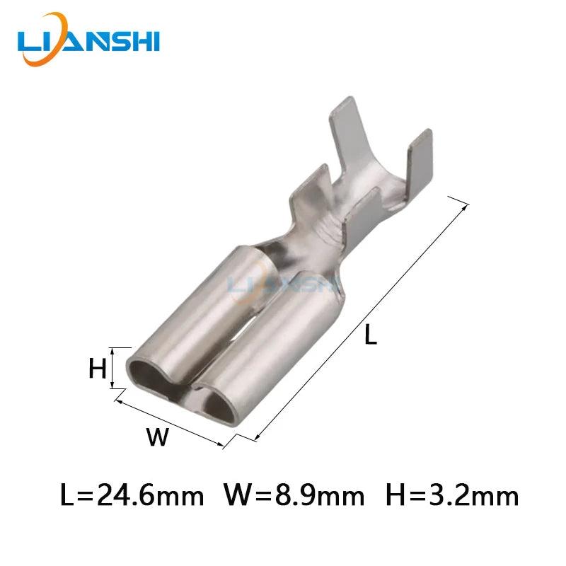 100pcs 7.8 flat plate barbed spring 8245-4060 Cold press plug and pull terminal DJ621-E7.8C