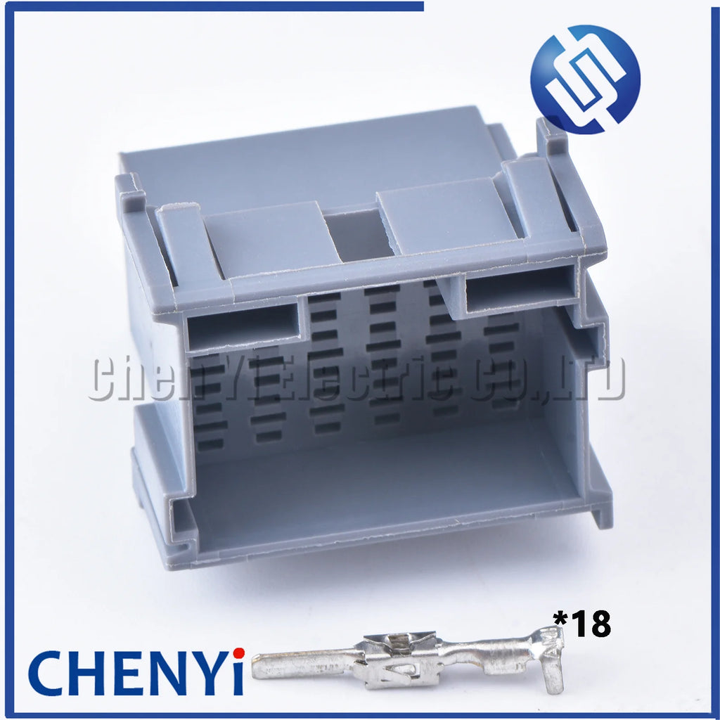 Grey 18 Pin male female Connector Automotive  Plug Unsealed Electric Harness Socket 8-968974-1 1-967629-1 With Terminals
