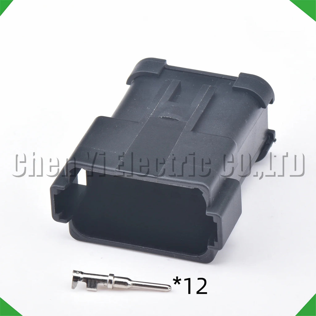 12 Pin Black DT Automotive Connectors Wire harness Plug For Deutsch DT06-12S DT04-12P D...