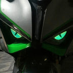 Compact Night Light 3D Devil Eye Stickers Motorcycle Electric Scooter Modified Decorative Front Stickers Windshield Stickers