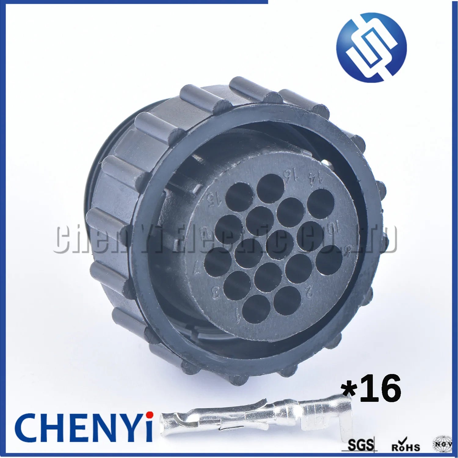 16 Pin diagnostic Connector Automobile Male Female History Password aviation Plug And Tail Clamp 206036-1 182916-1 206070-8