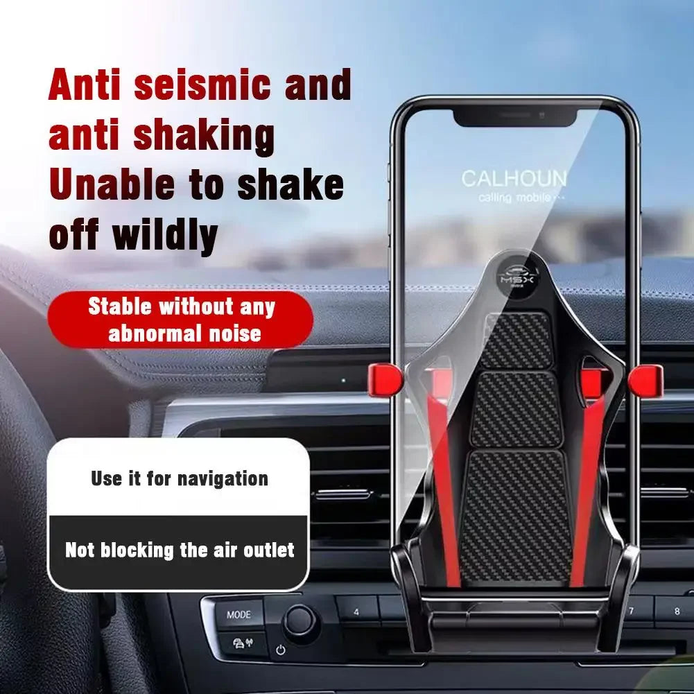 Racing Seat Car Mobile Phone Holder Stable And Shock-Resistant Car Navigation Bracket For Universal Accessories Tools