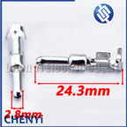 20 Pcs 2.8mm male female Auto Wire Splice Terminal Car Elcetric Connector Pin Round Type Crimp Loose Terminals G138 DJ221Q-2.8B