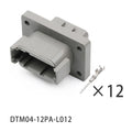 DTM04-12PA-L012 Welded flange gray plug New energy vehicle wiring harness connector terminal DTM06-12SA